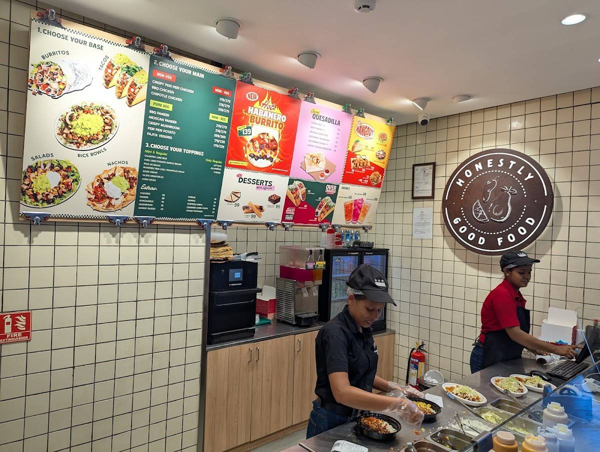 California Burrito Mexican Kitchen @ Chennai Airport Aerohub Mall menu