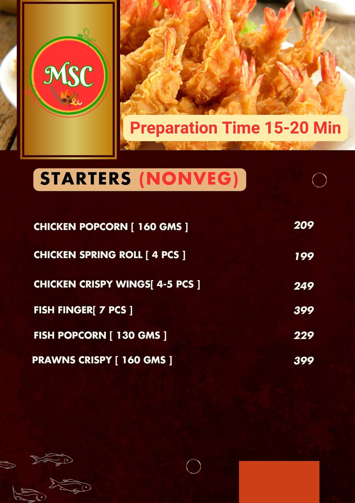 Madras Spice Corner-Bambir House menu