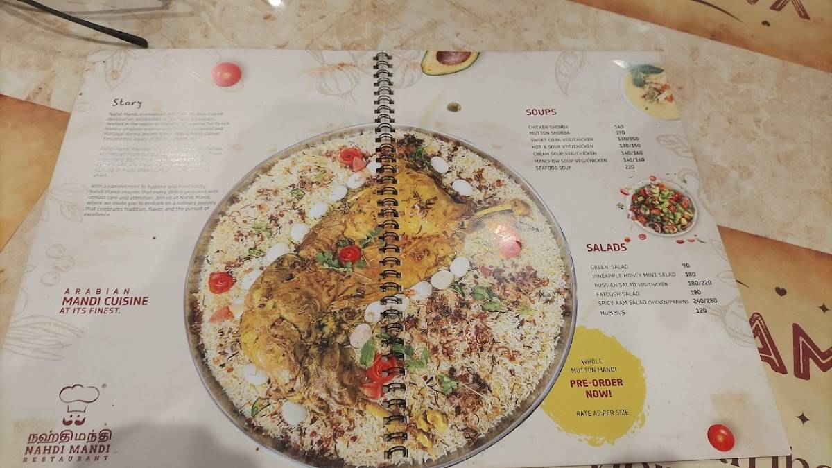 Nahdi Mandi Restaurant menu