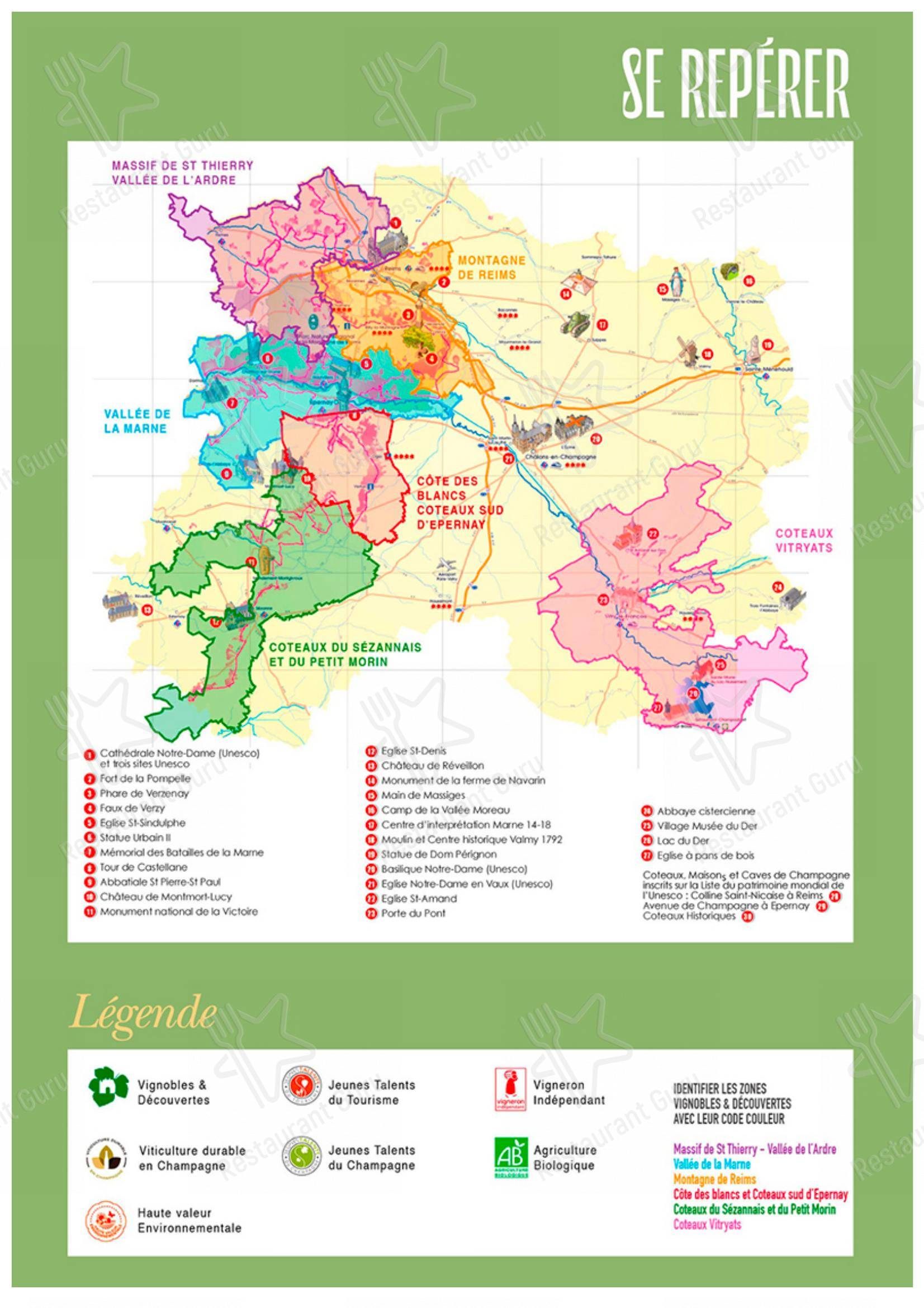 Menu pour Chèvre et Menthe dans Reims