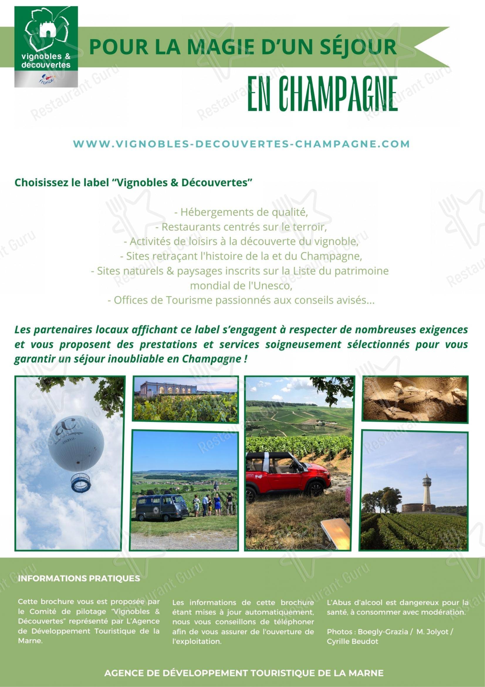 Chèvre et Menthe dans Reims - Menu