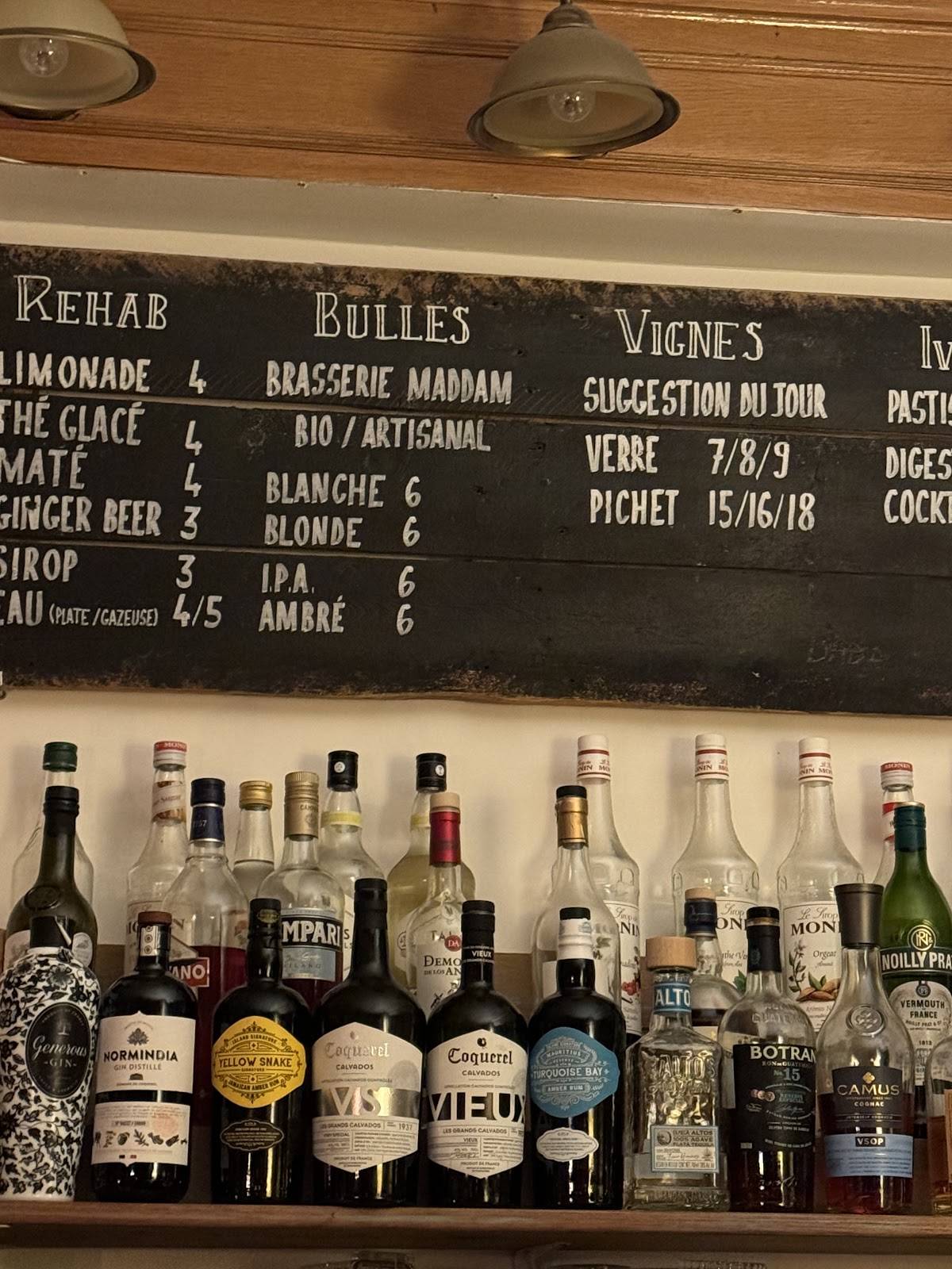 Menu de Chez Babo