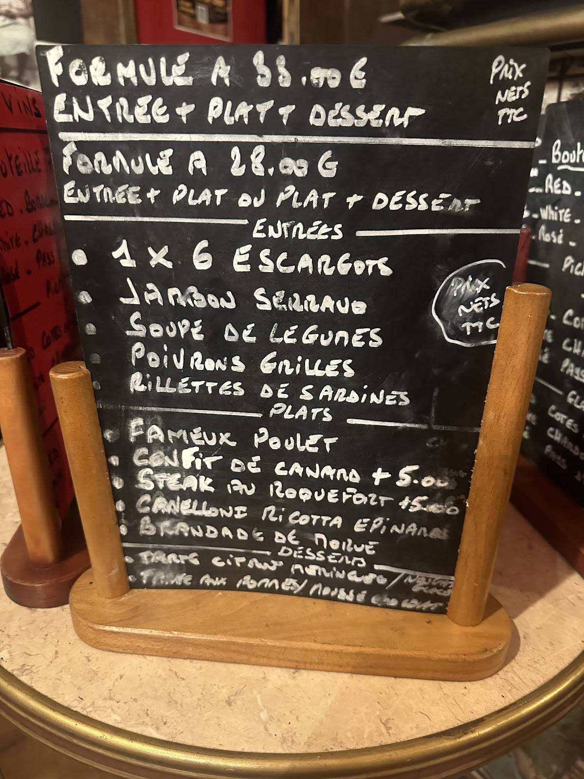 Menu de Chez Moi