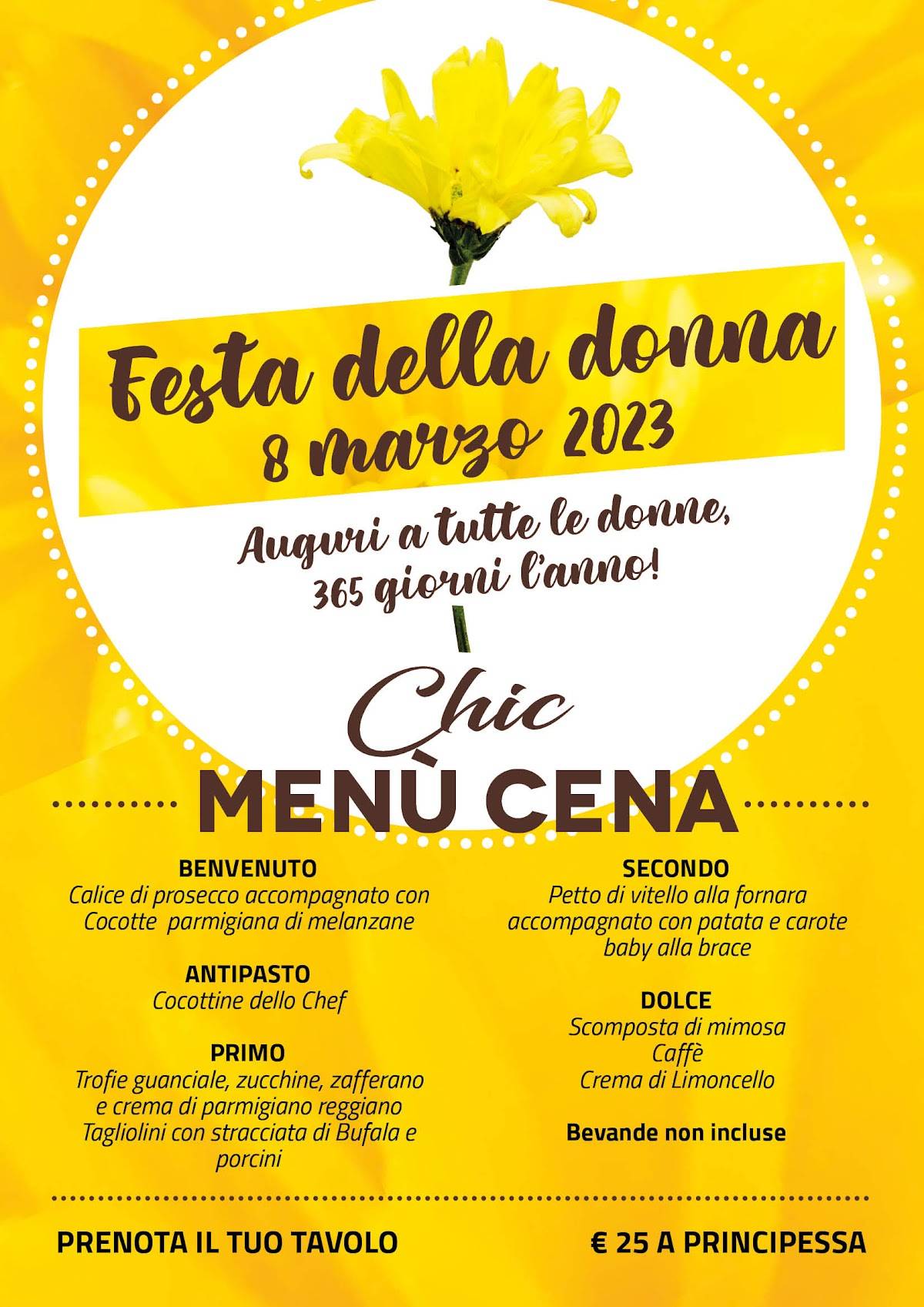 Menu di Chic / Caffetteria, Pasticceria, Cucina Espressa, Pizza 