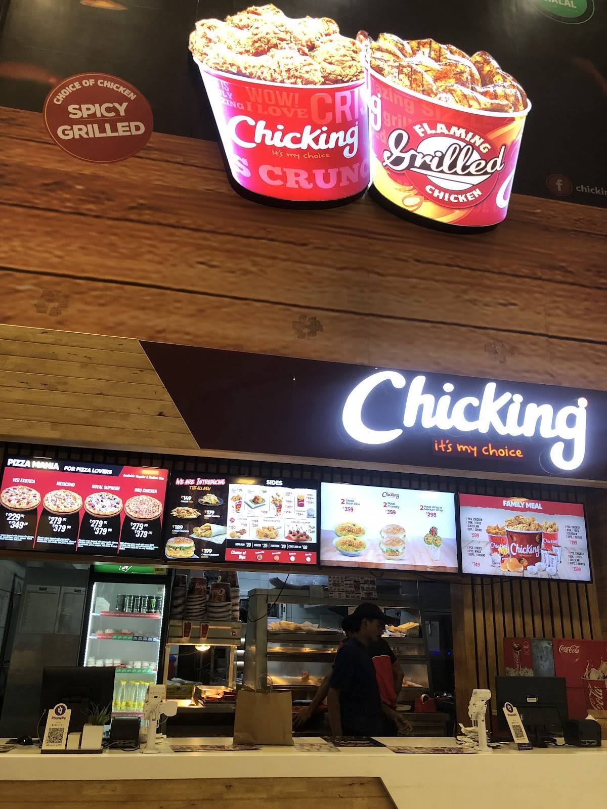 Chicking menu