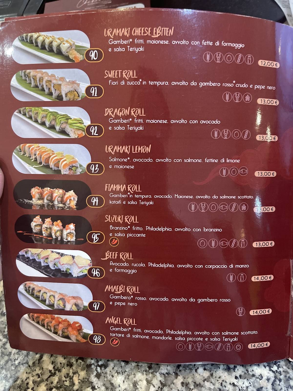 Menu di Chihiro Sushi Restaurant 