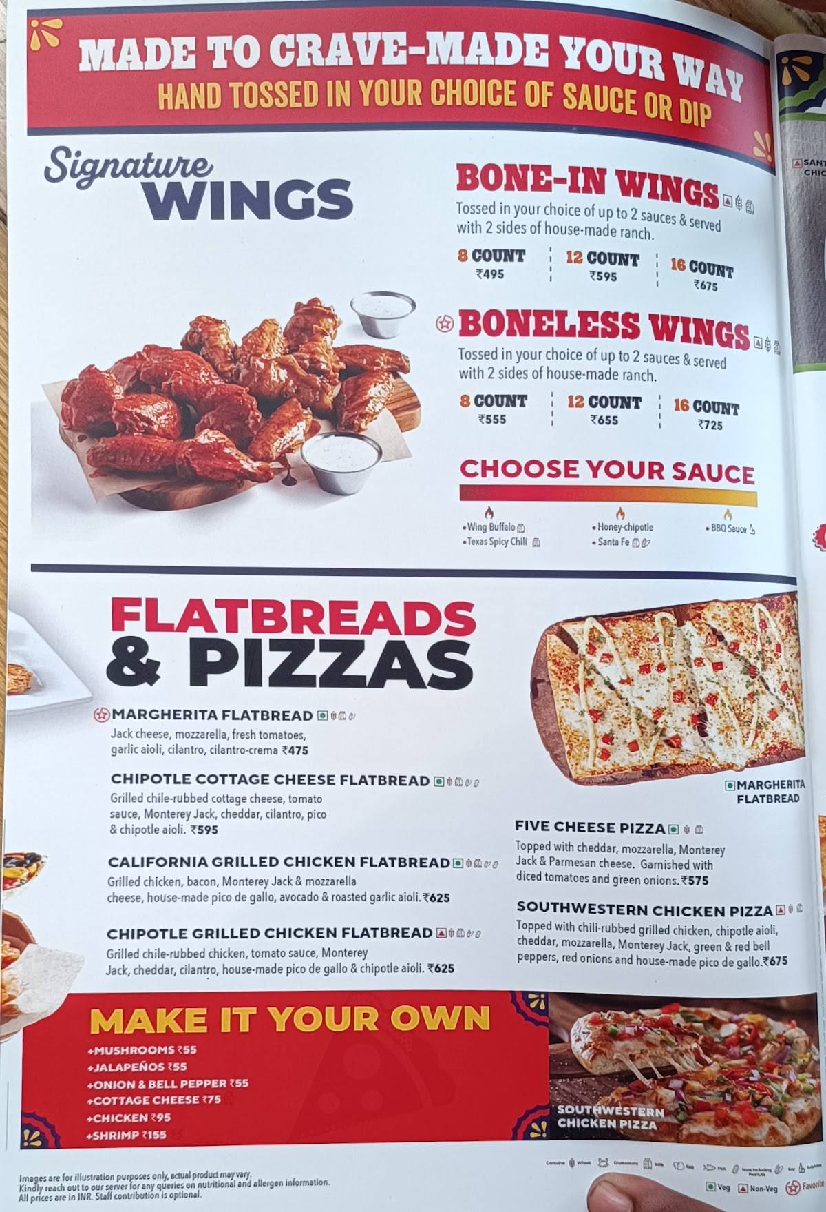 Chili's Grill & Bar menu