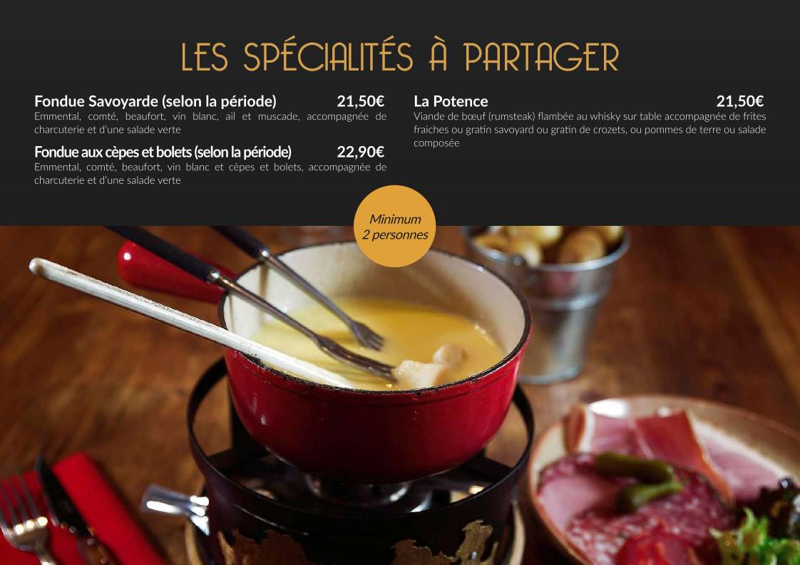Menu de Ch'ti Charivari
