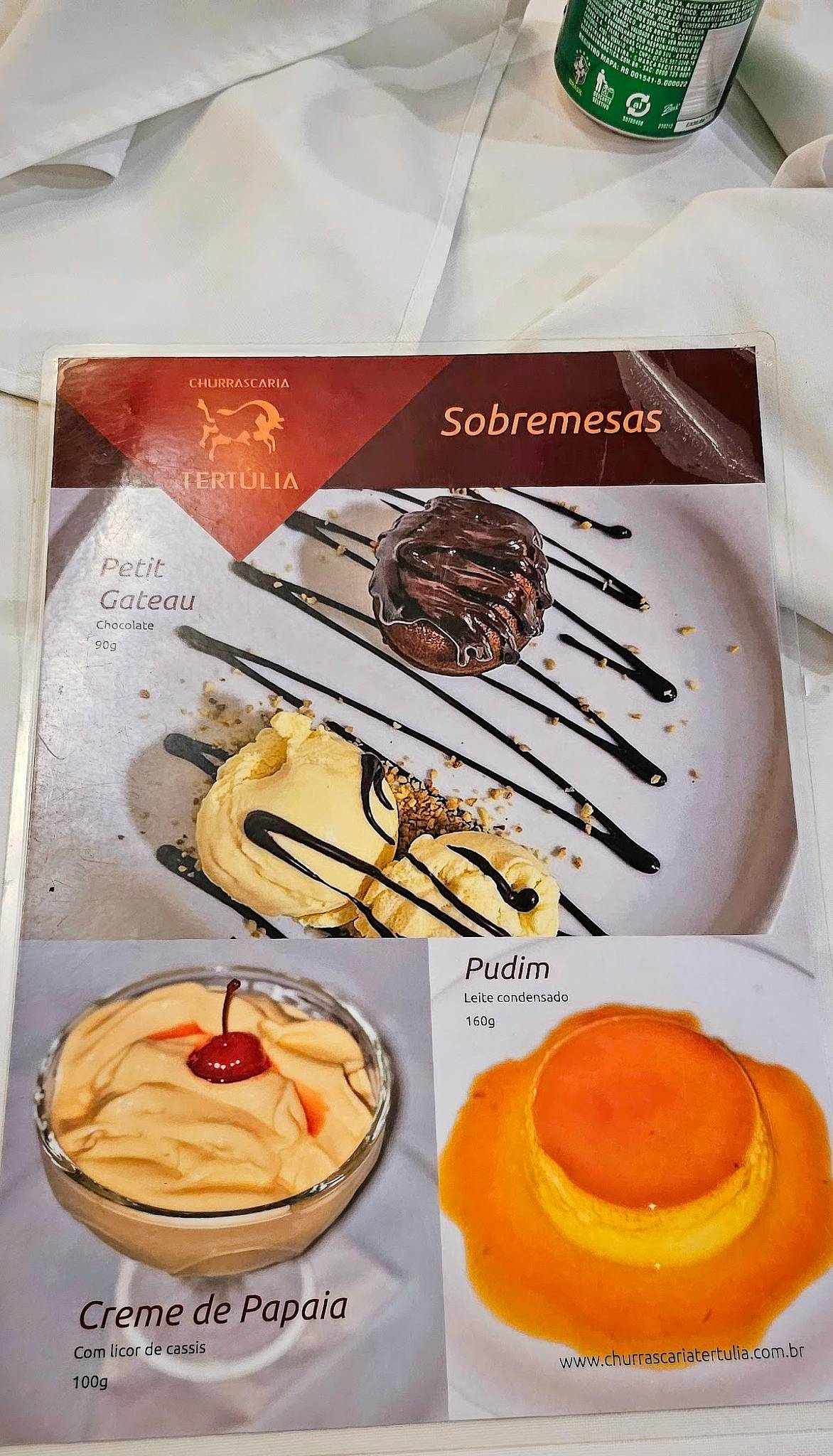 Churrascaria Tertúlia cardápio