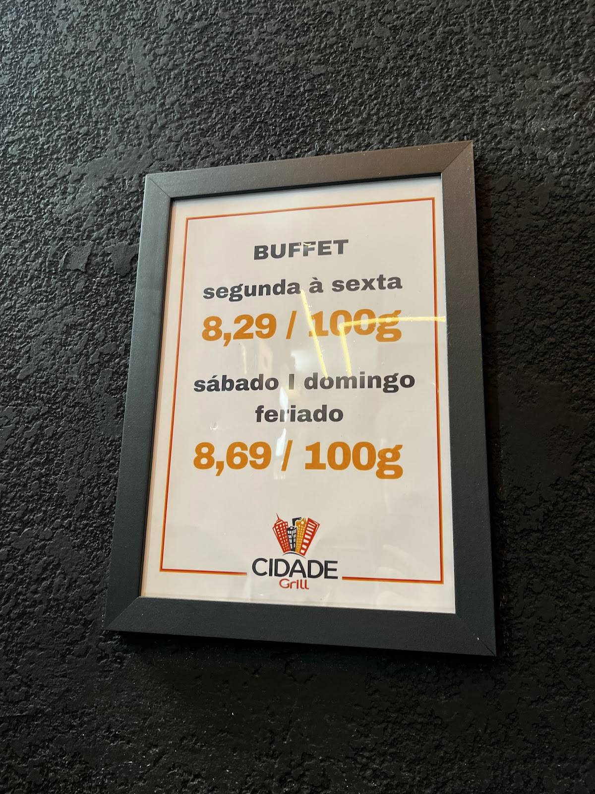 Cidade Grill cardápio