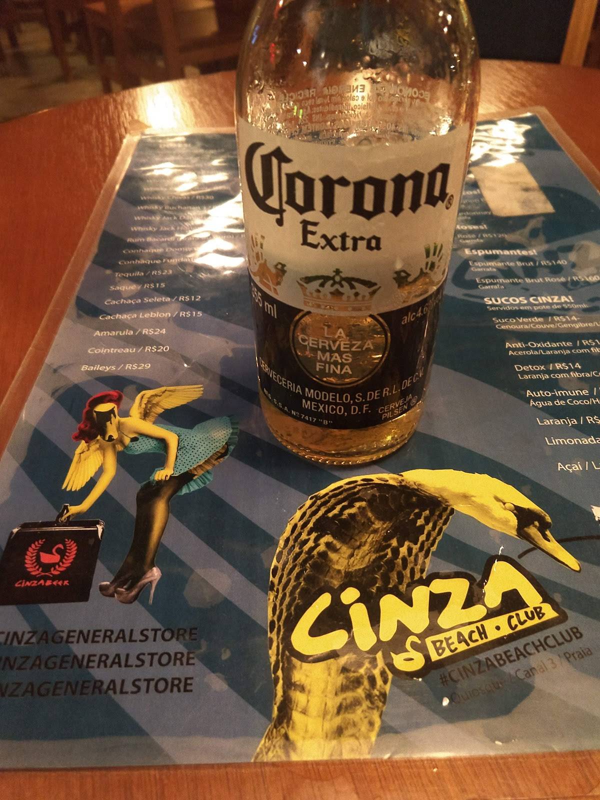 Casa Cinza cardápio