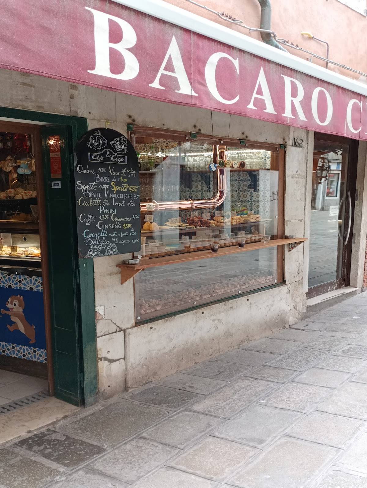 Menu di Bacaro Cip & Ciop 