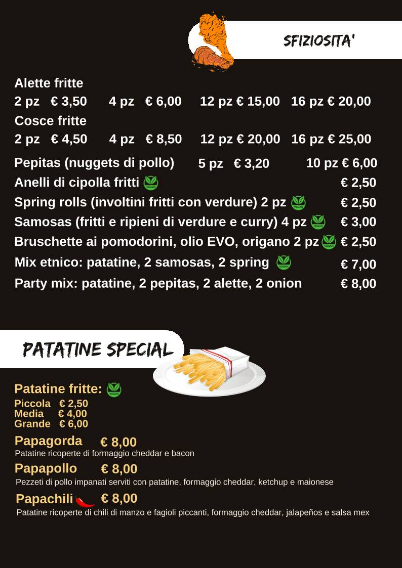 Menu di Coast to Coast 