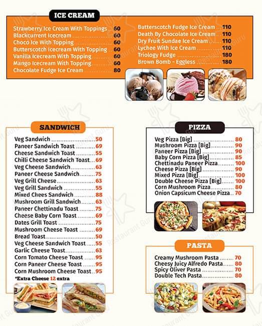 Coffee House @ Mount Road - T.Nagar branch menu