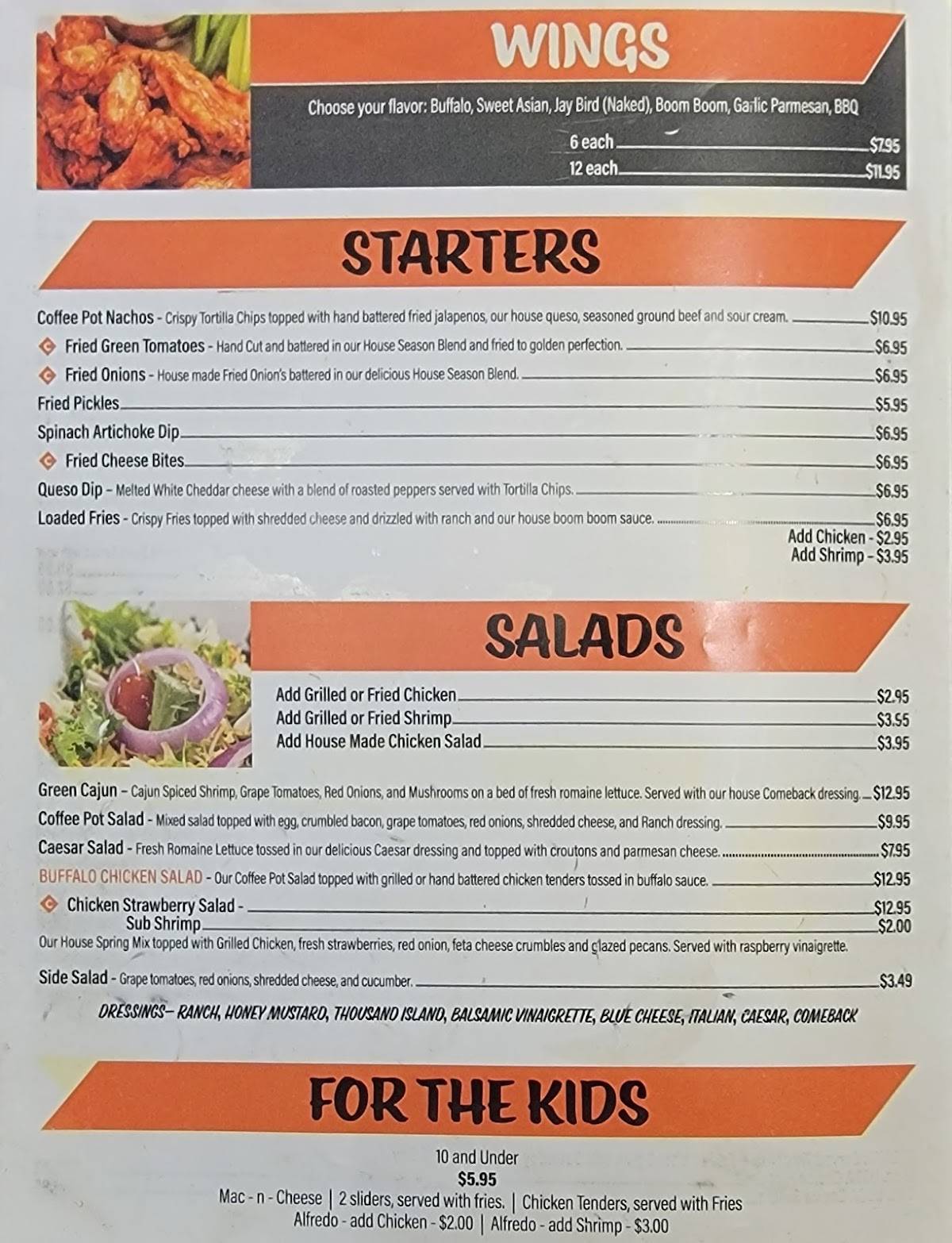 Menu at Downtowner Grill steakhouse, Lucedale