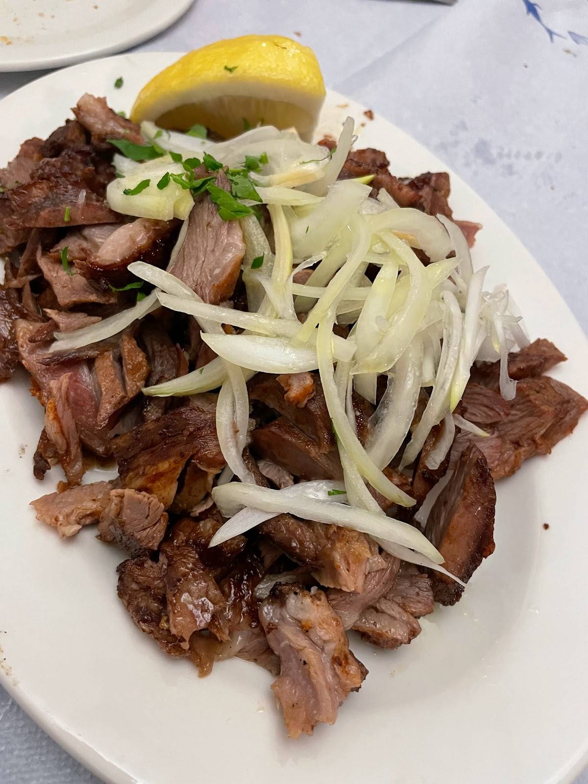 Menu at Jim's Greek Tavern restaurant, Collingwood