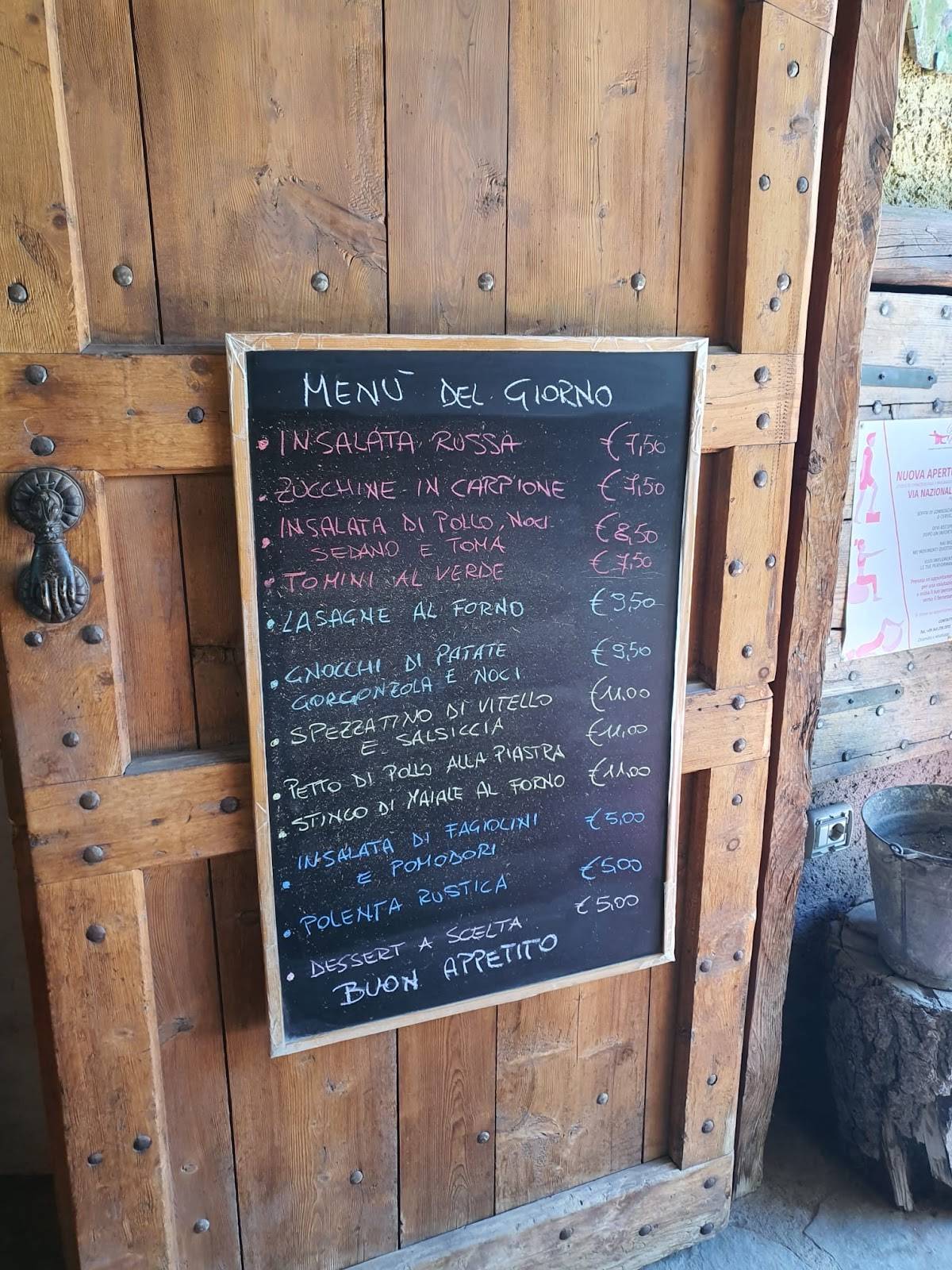 Menu di Come una Volta 