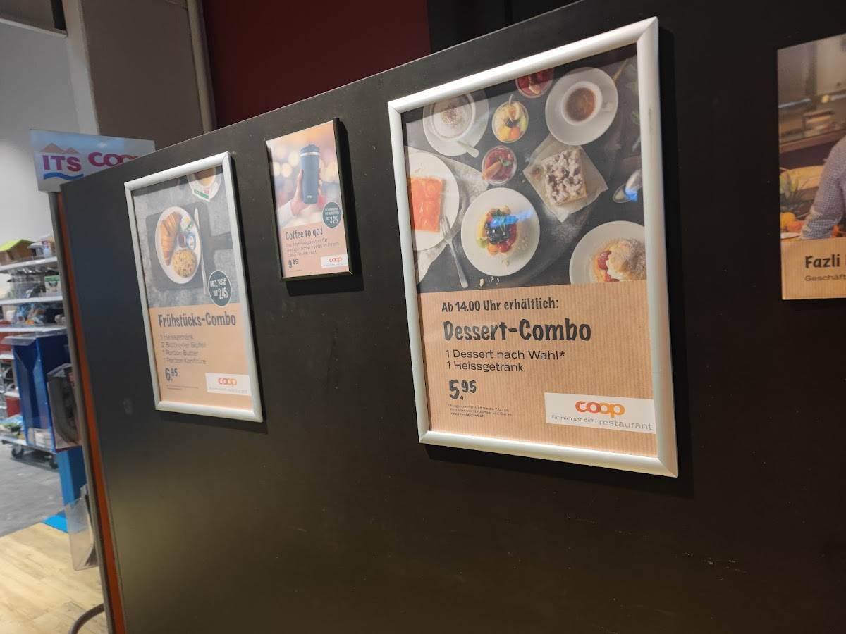 Menu di Coop Restaurant Hinwil Center 