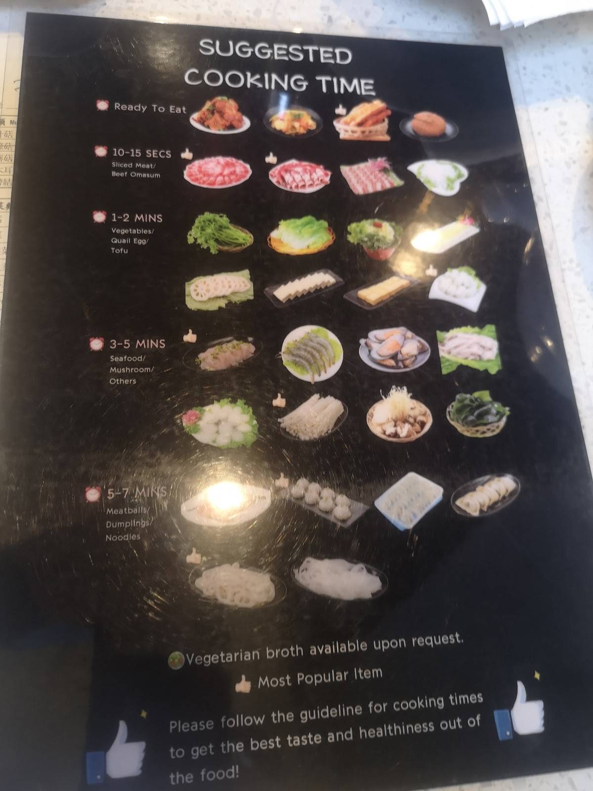 Menu at Happy Lamb Hot Pot, Coquitlam restaurant, Coquitlam