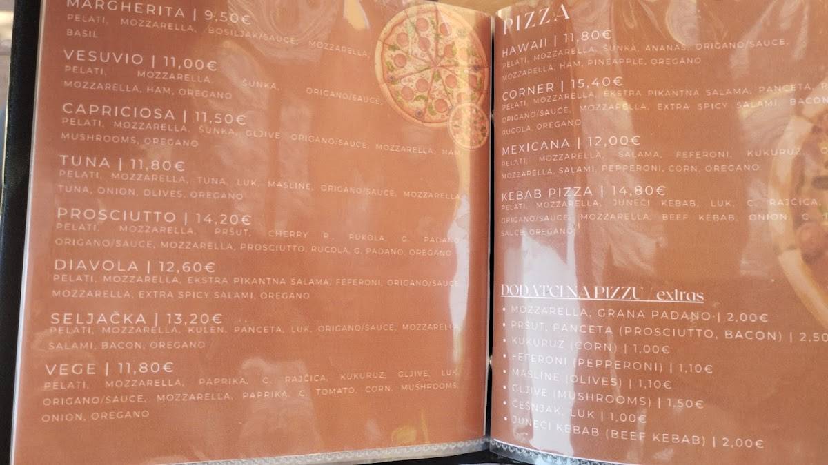 Menu di Corner Baška 