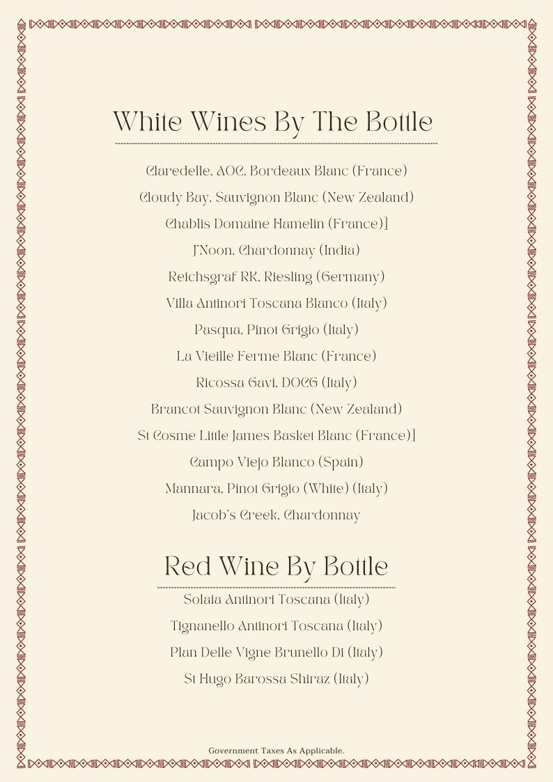 Cosy Box Mumbai menu