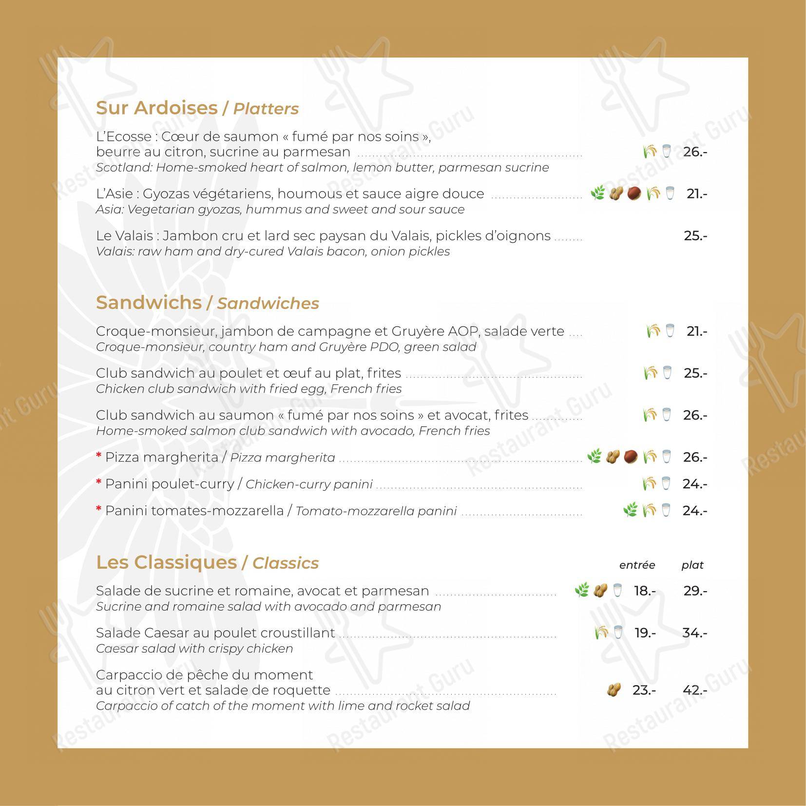 Côté Square in Ginevra - Takeaway Menu