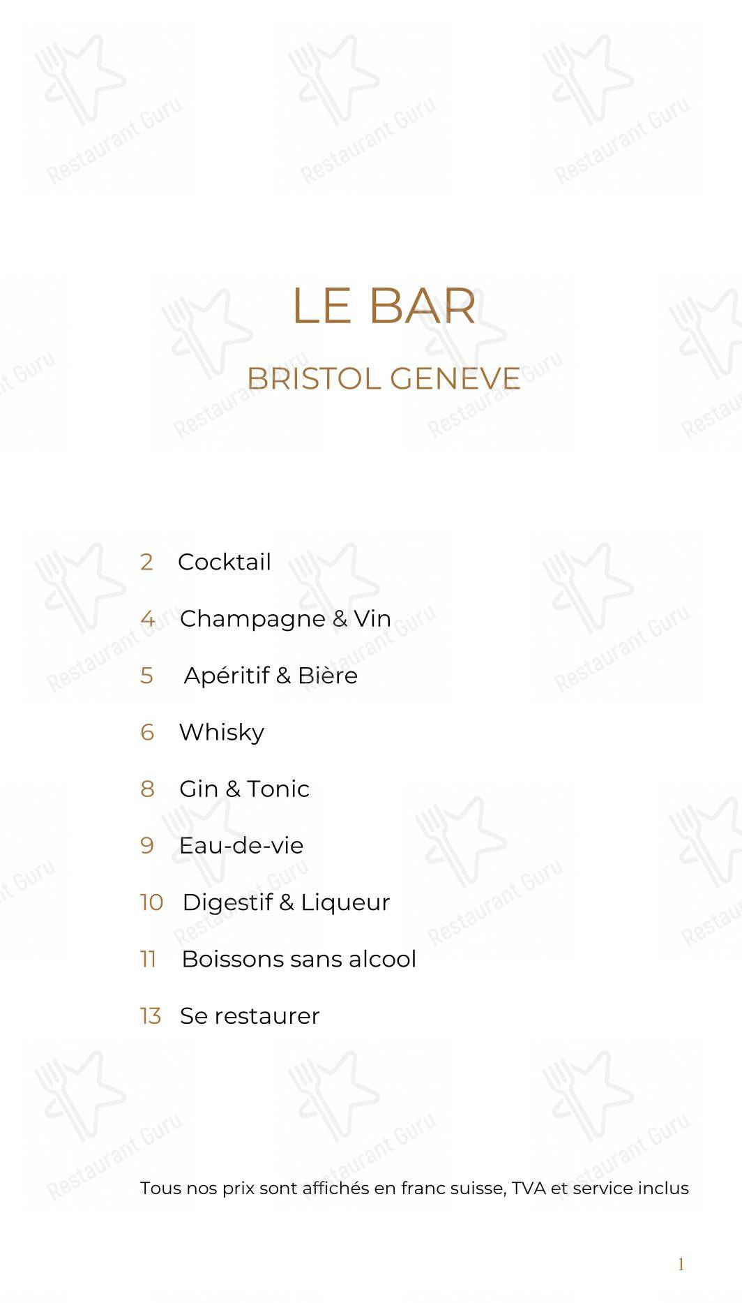 Dinner Menu per Côté Square ristorante