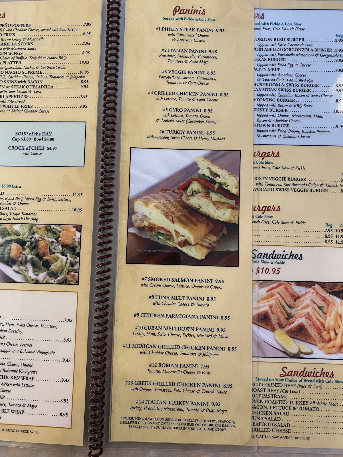 Menu at Cristys Restaurant, Torrington