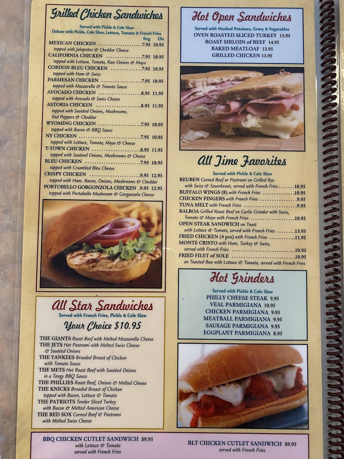 Menu at Cristys Restaurant, Torrington