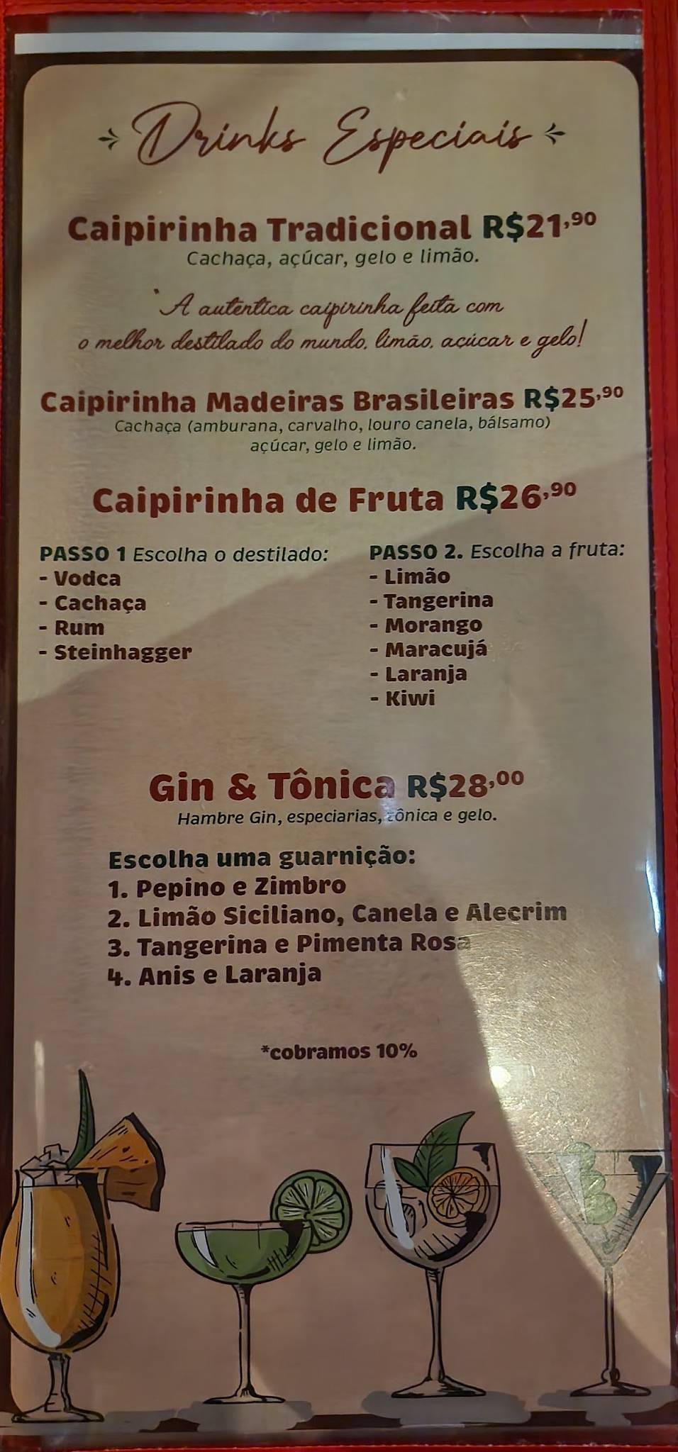 O Cachaceiro Curitiba cardápio