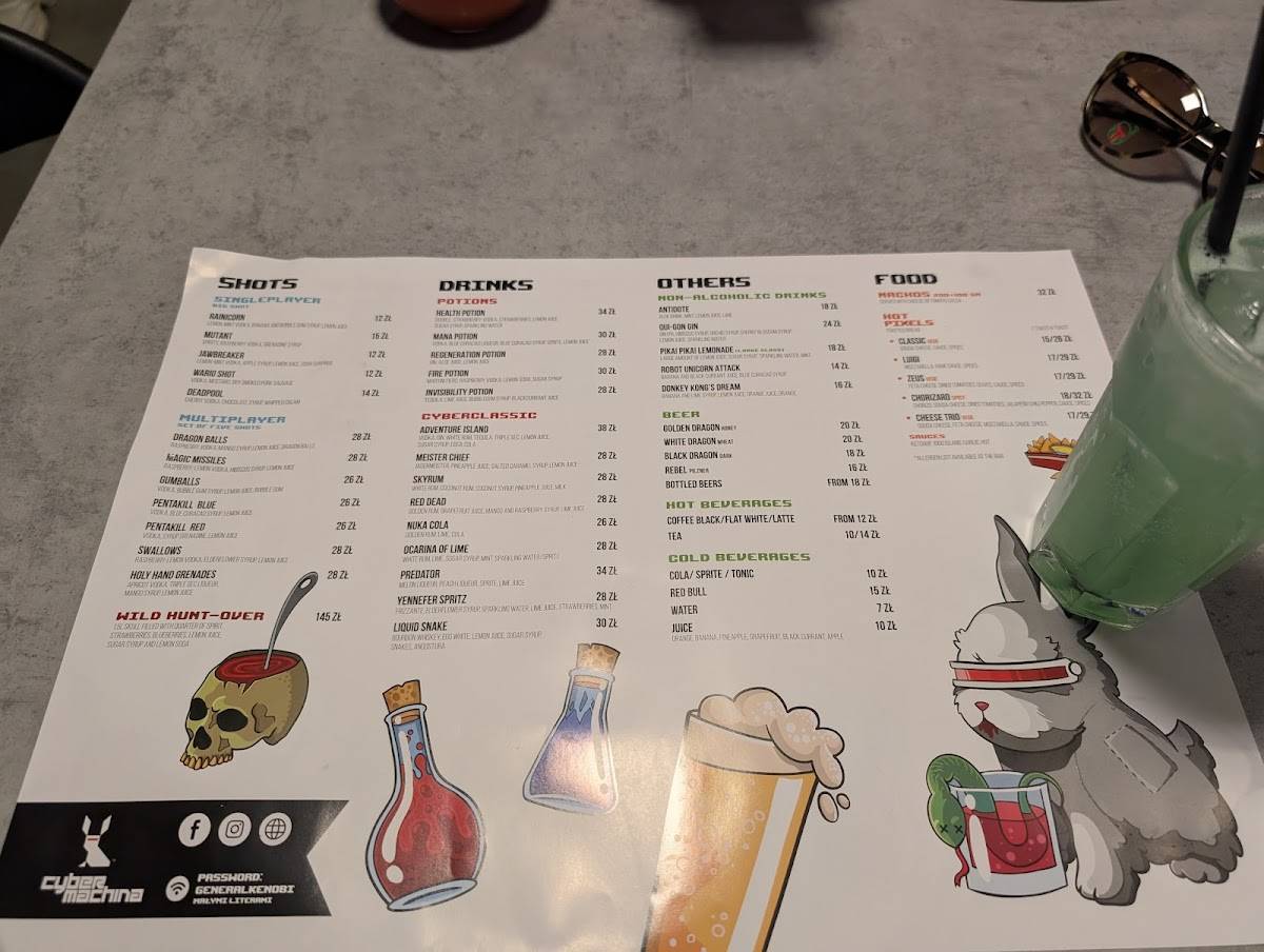 Menu At Cybermachina Warszawa Pub Bar Warsaw menu-at-cybermachina-warszawa-pub-bar-warsaw