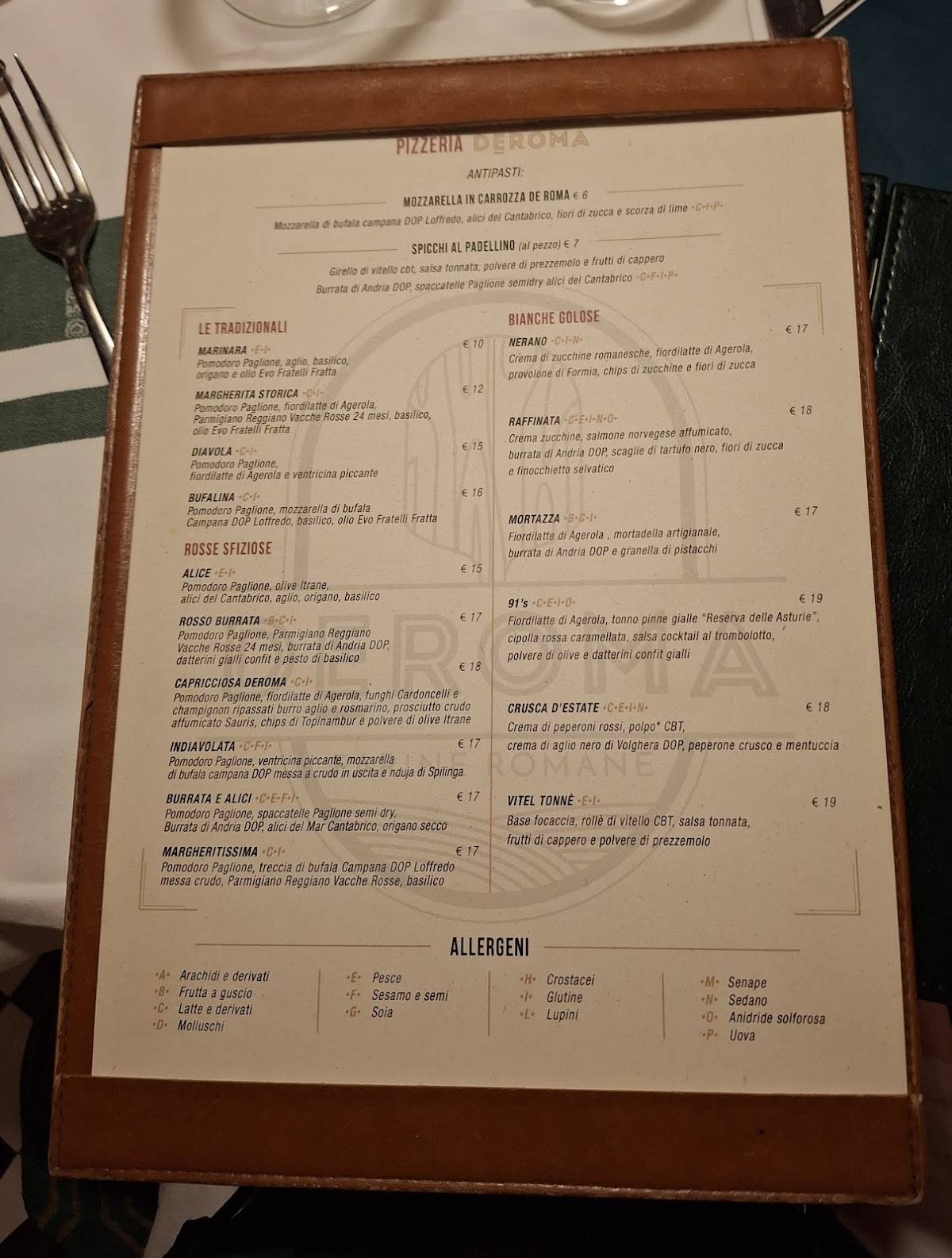 Menu di DEROMA - Farine Romane 