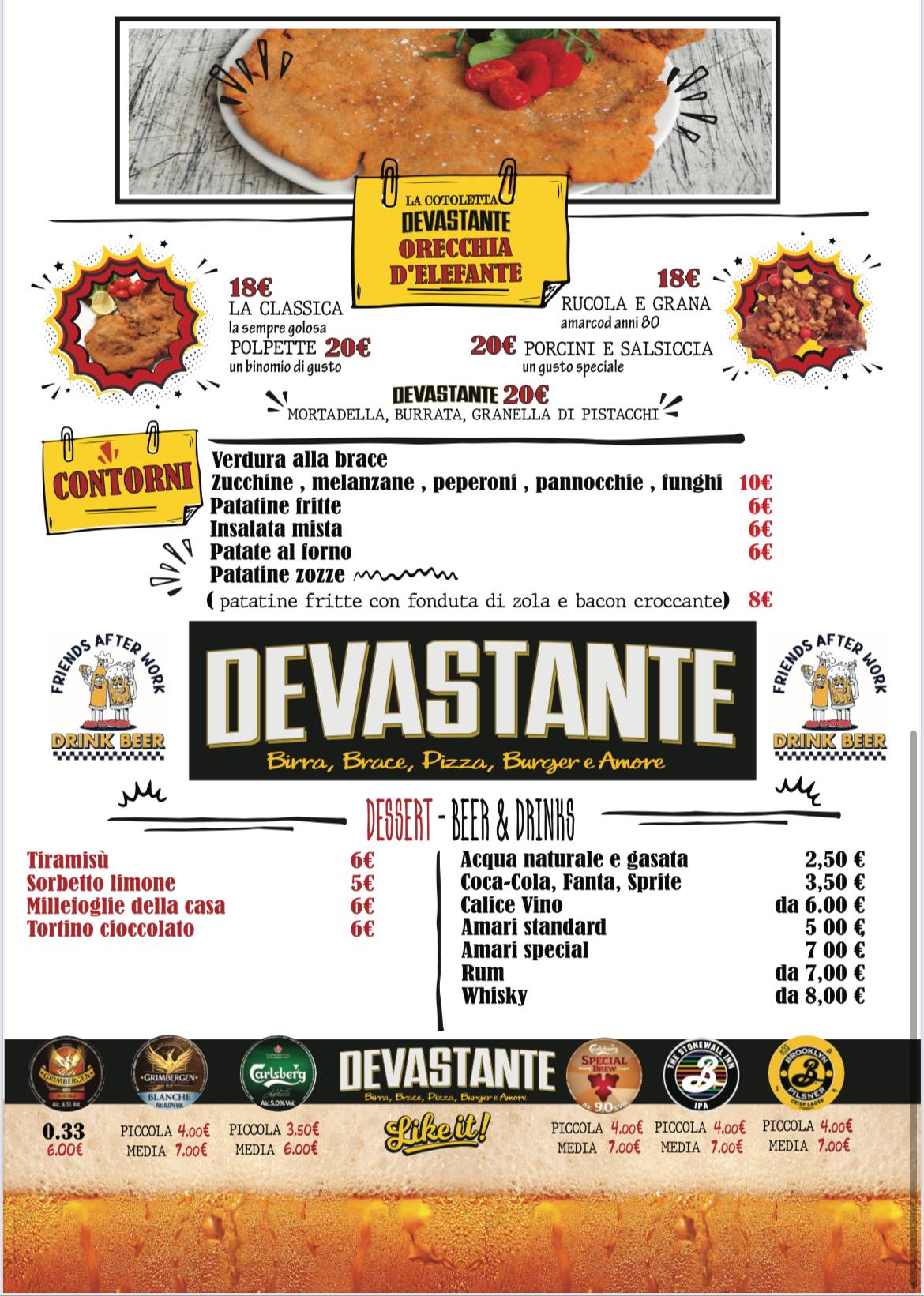 Menu di Devastante 