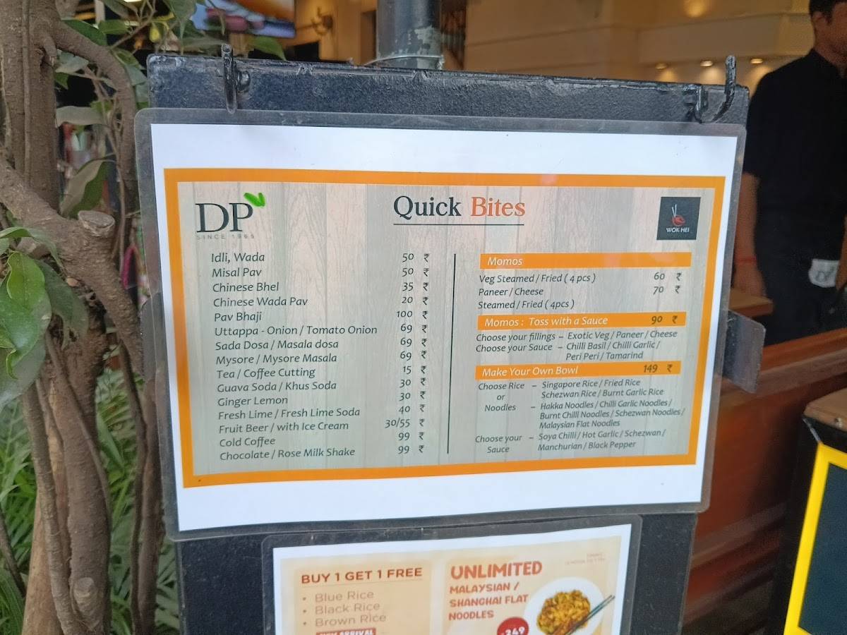 DP's Fast Food Center Matunga BUY 1 GET 1 FREE Offers menu