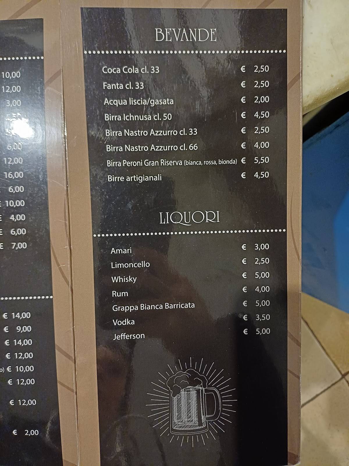 Menu di Da Gianni 