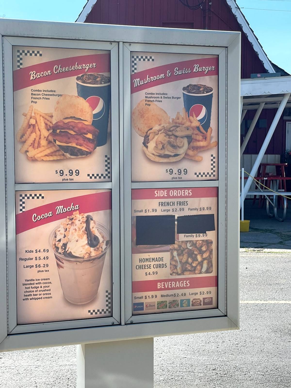 Menu at Dairyland restaurant, Fergus Falls, Union Ave