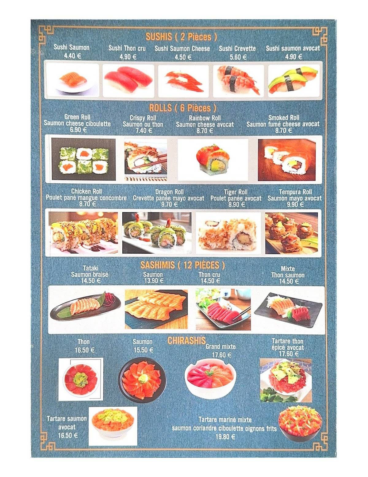 Menu de Dalat