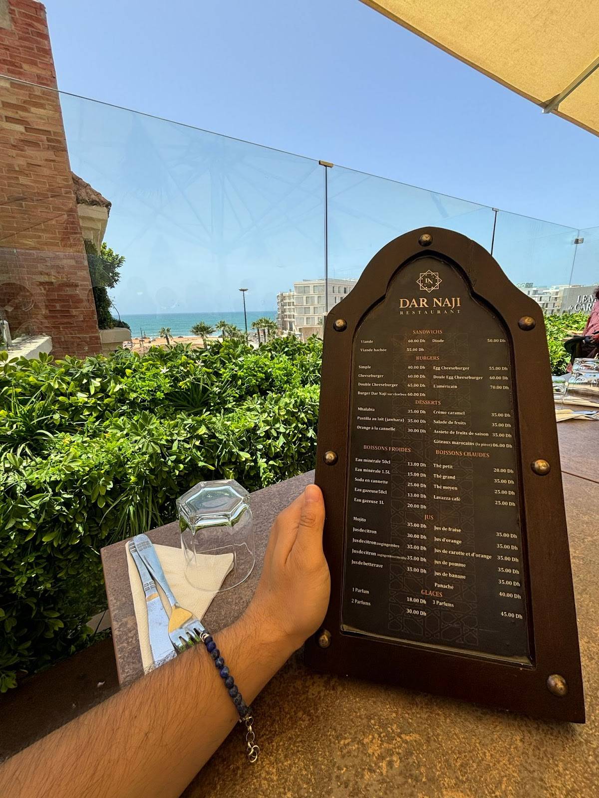 Menu de Dar Naji Rabat Hassan