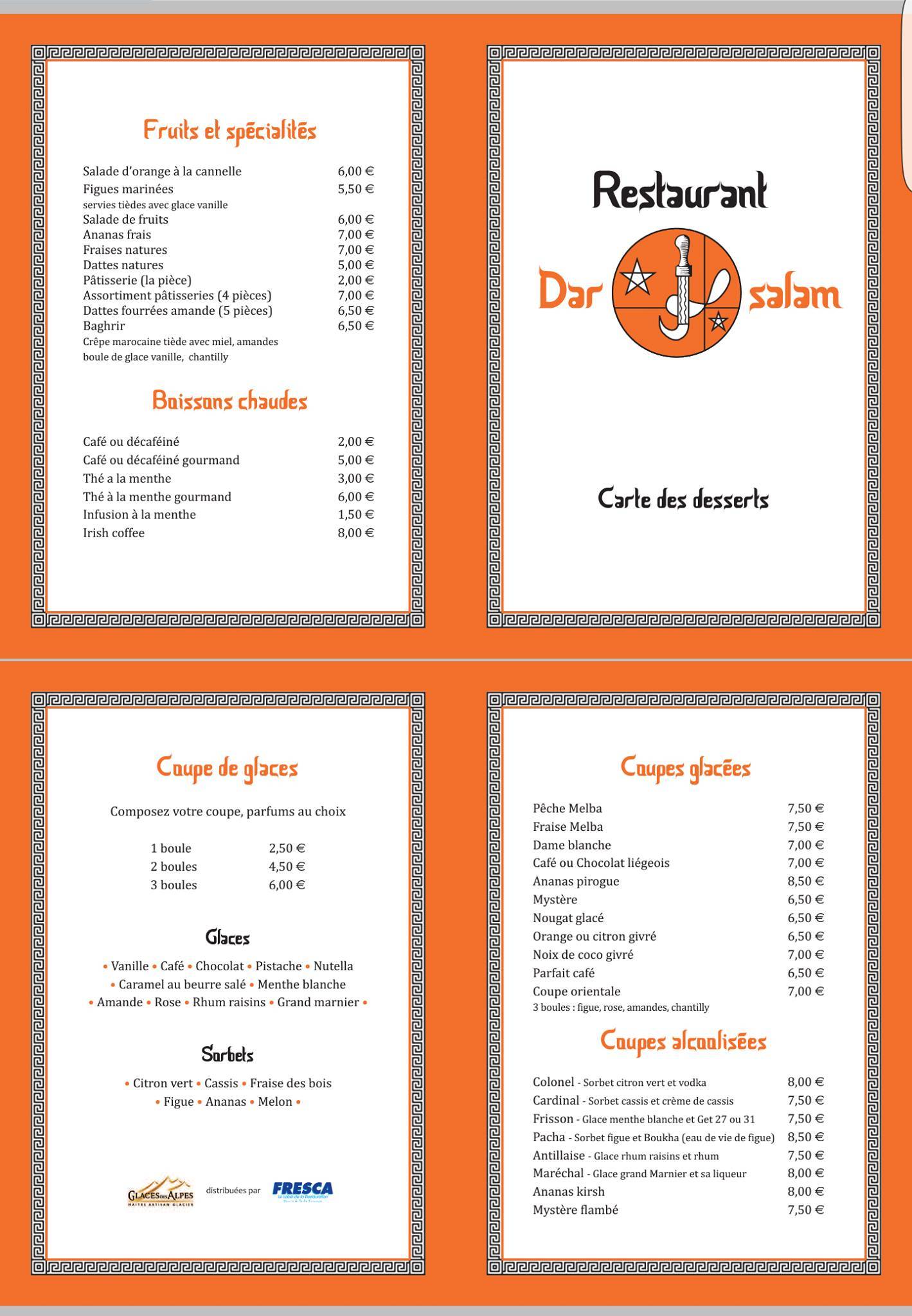 Menu de Dar Salam