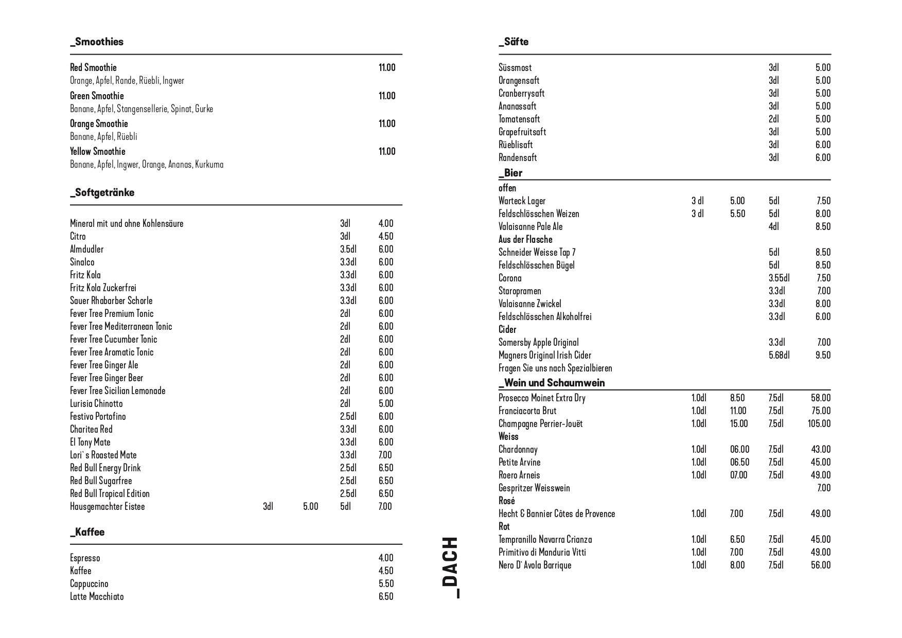 Menu di Das Viertel 