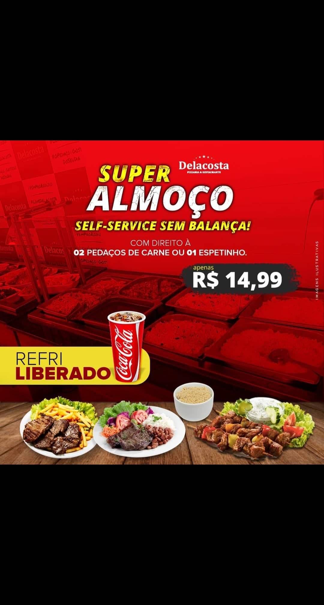 Delacosta Pizzaria cardápio