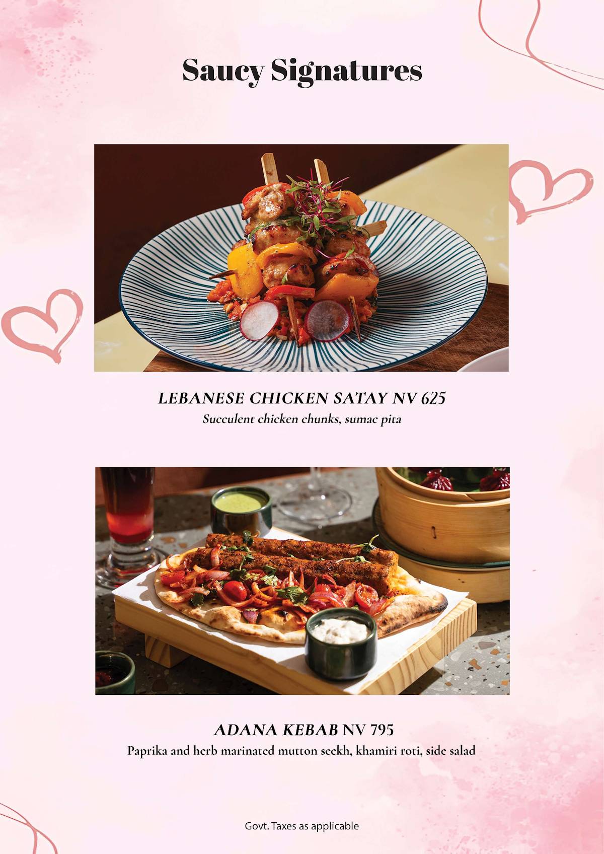 Saucy Cocktail Garden – Restaurant in Rajouri Garden Party Place in Rajouri Garden Bar in Rajouri Garden menu