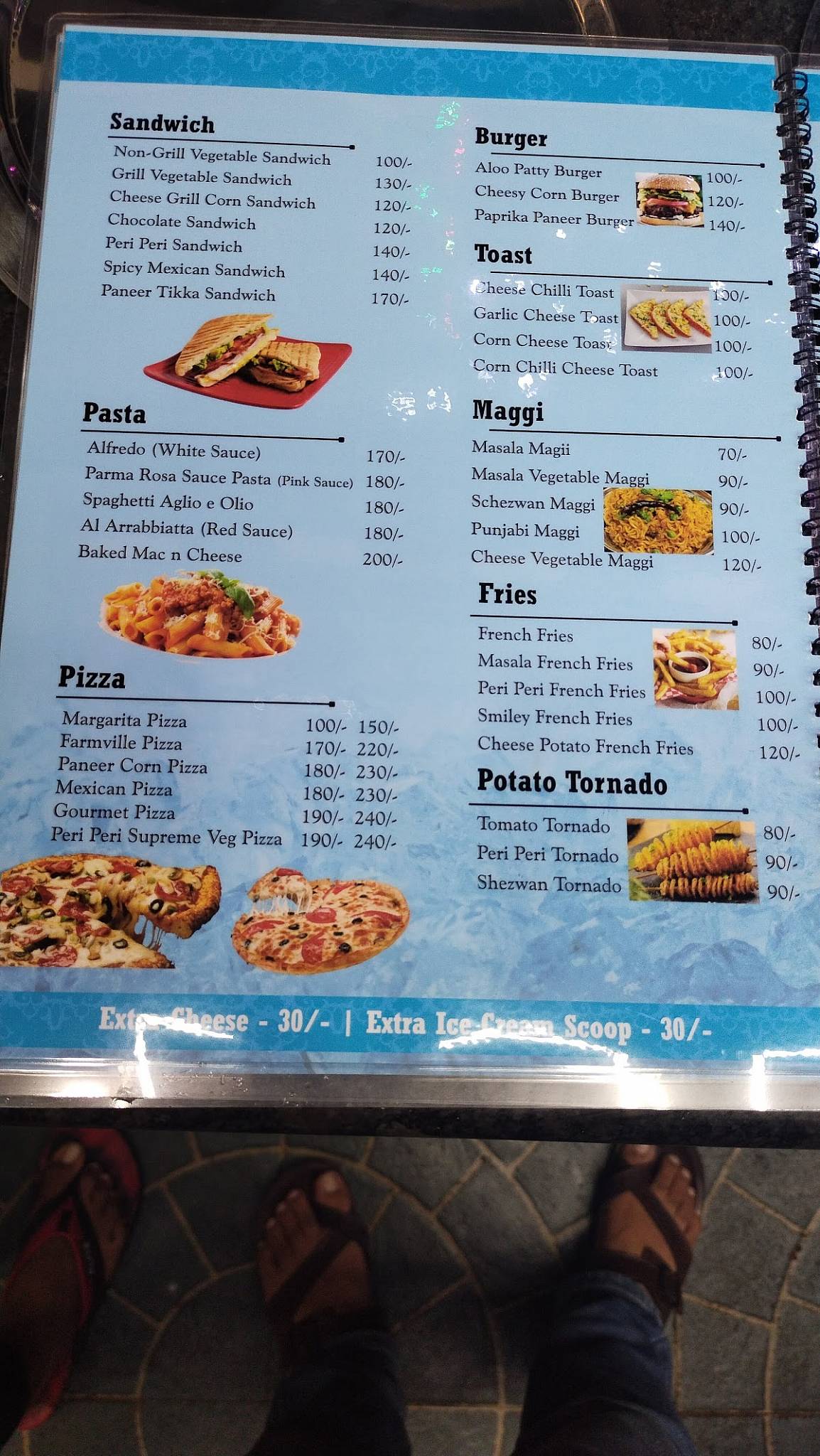 Kismat ice world menu