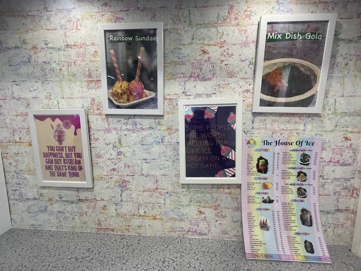 The House of Ice menu