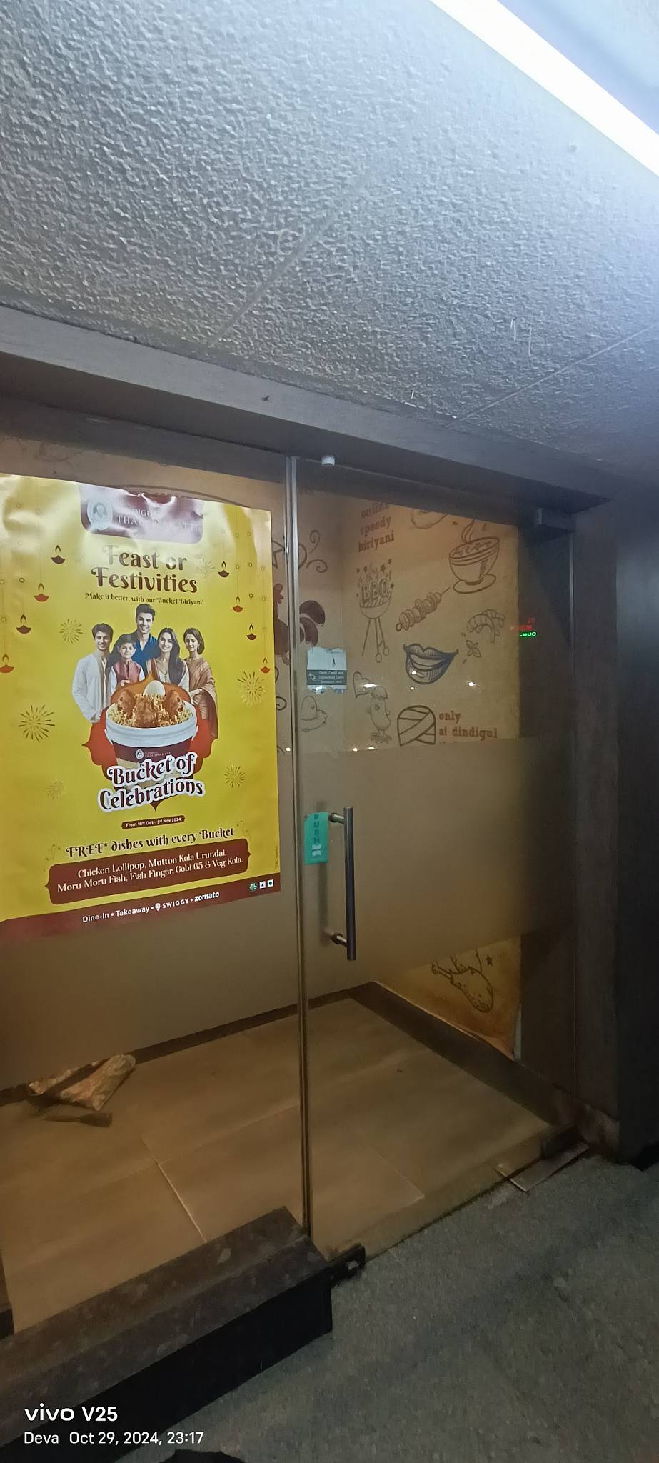 Dindigul Thalappakatti Restaurant menu