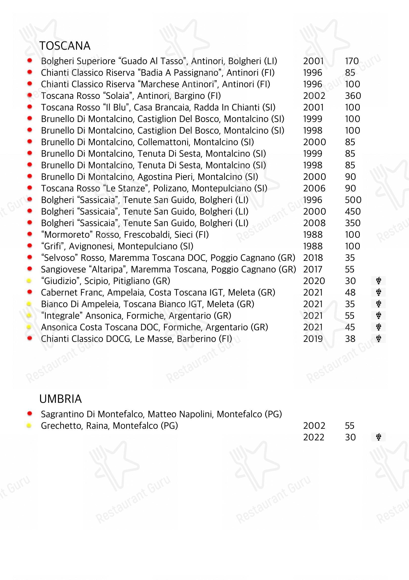 Menu bar per Dining Room Marghera in Venezia