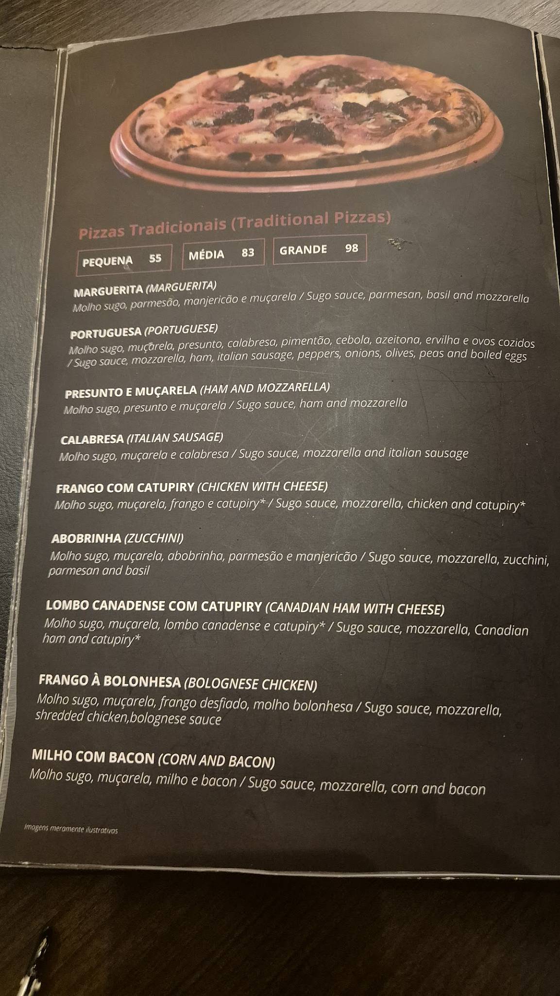 Divina pizza cardápio
