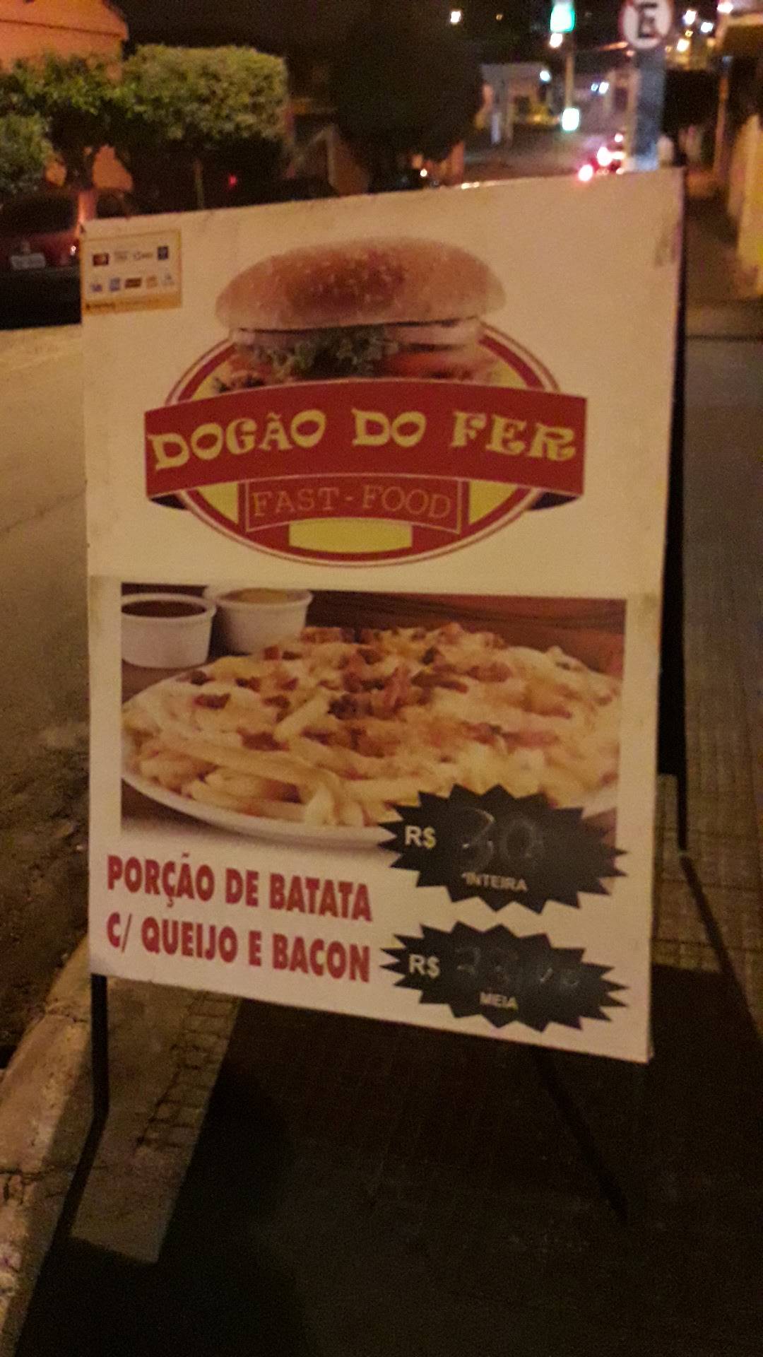 Dogão do Fer cardápio