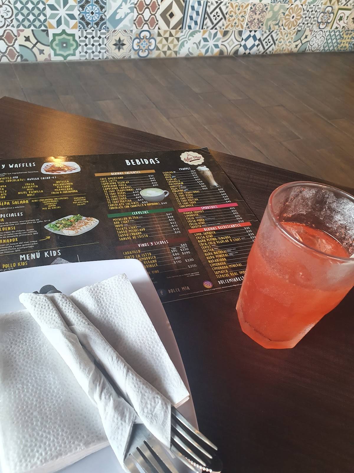 Carta del restaurante Dolce Mia Los Mochis, Los Mochis