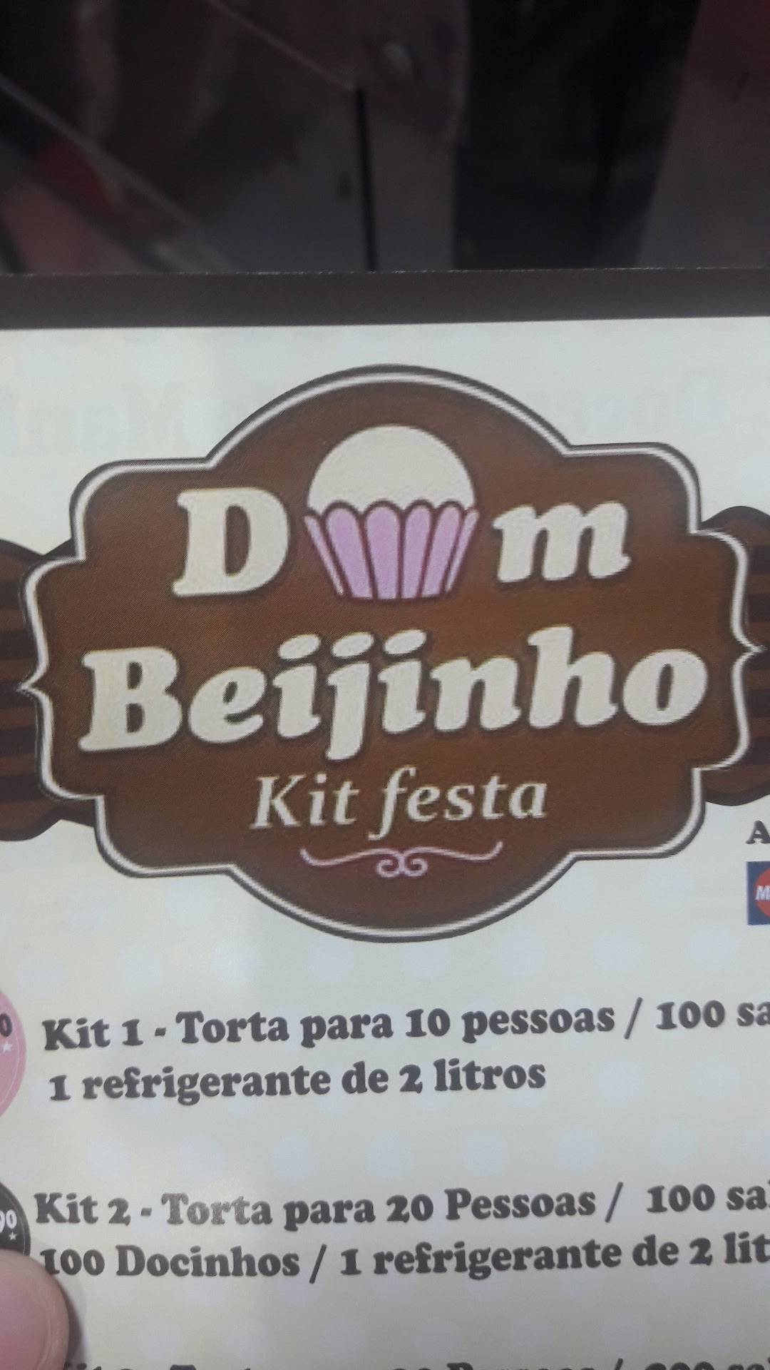 Dom Beijinho cardápio